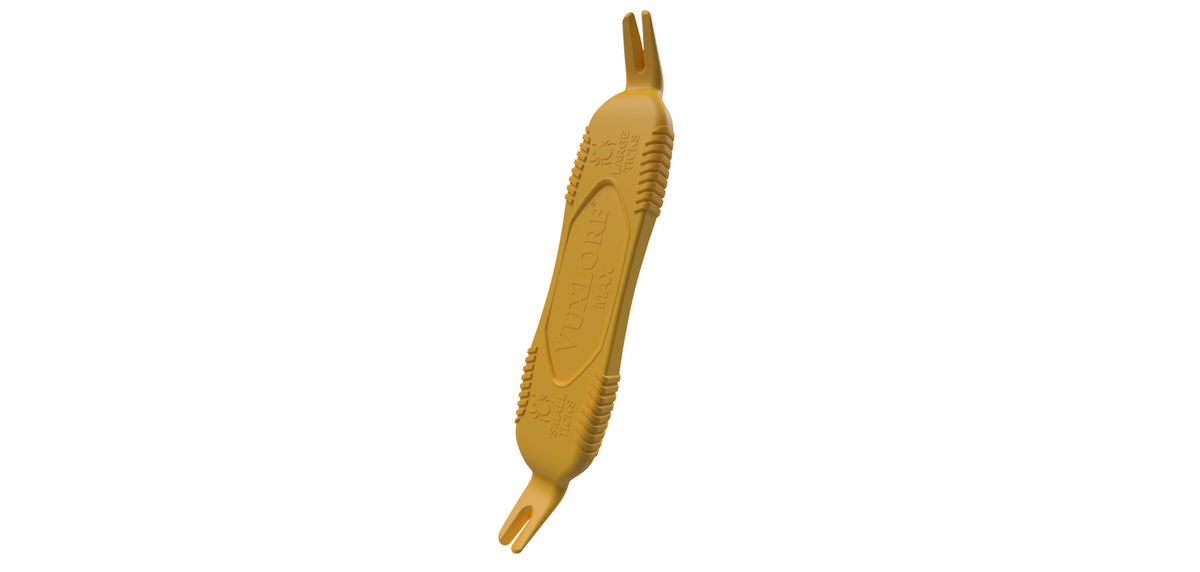 VuxLore MAX tick removal tool in yellow colour