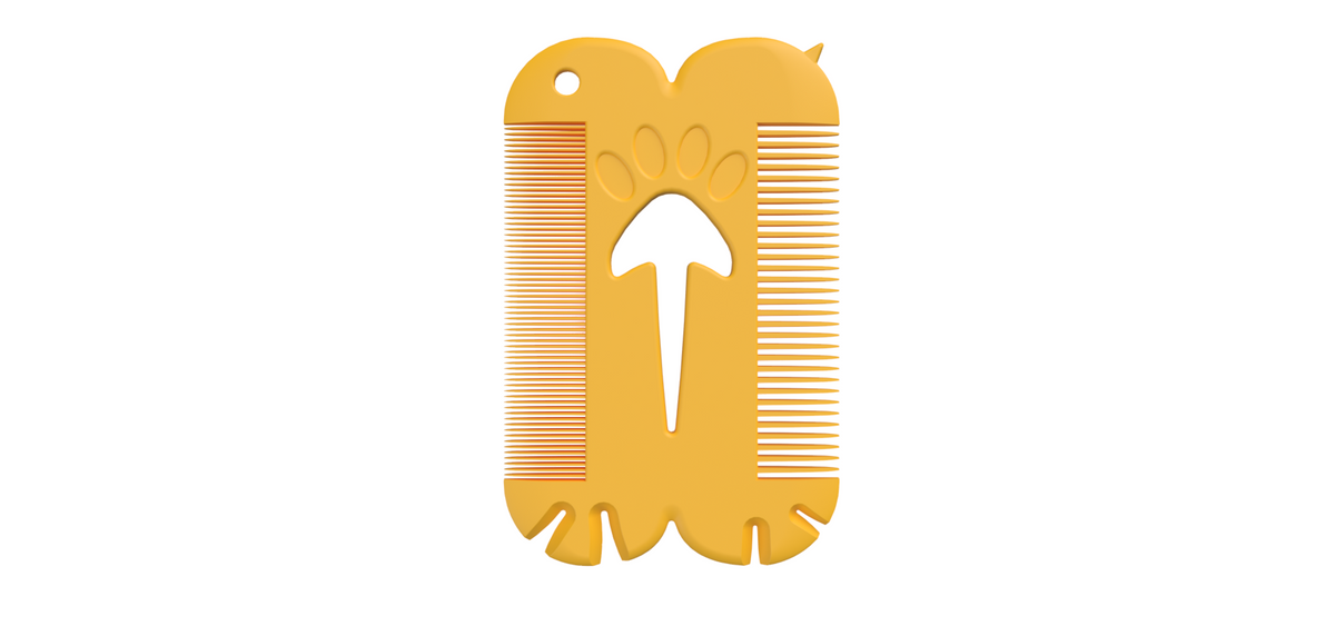VuxLore Pocket tick remover card in yellow