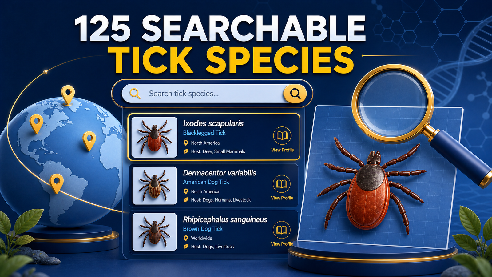VuxLore Tick ID Centre Reaches 125 Species Profiles