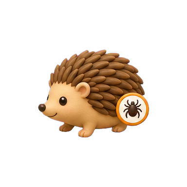 VuxLore hedgehog tick fun fact icon
