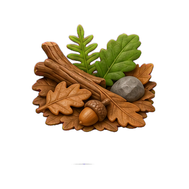 VuxLore leaf litter fun fact icon
