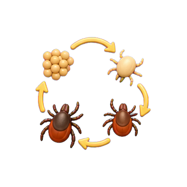 VuxLore tick life cycle fun fact icon