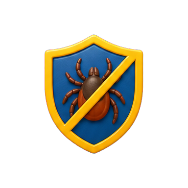 VuxLore tick shield fun fact icon
